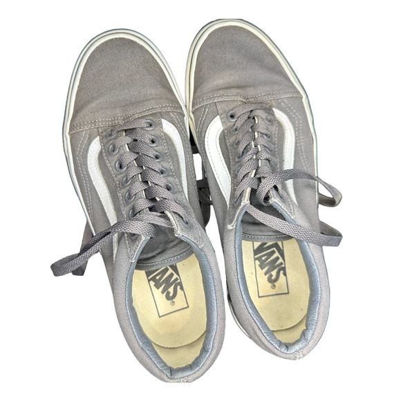 Vans Old Skool Shoe Gray | Mens Size 7 | Womens Size 8.5 - Picture 2 of 8
